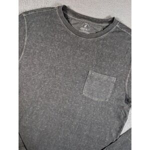 Gramicci Mens Hemp Organic Cotton Long Sleeve Pocket T-Shirt Charcoal Grey L